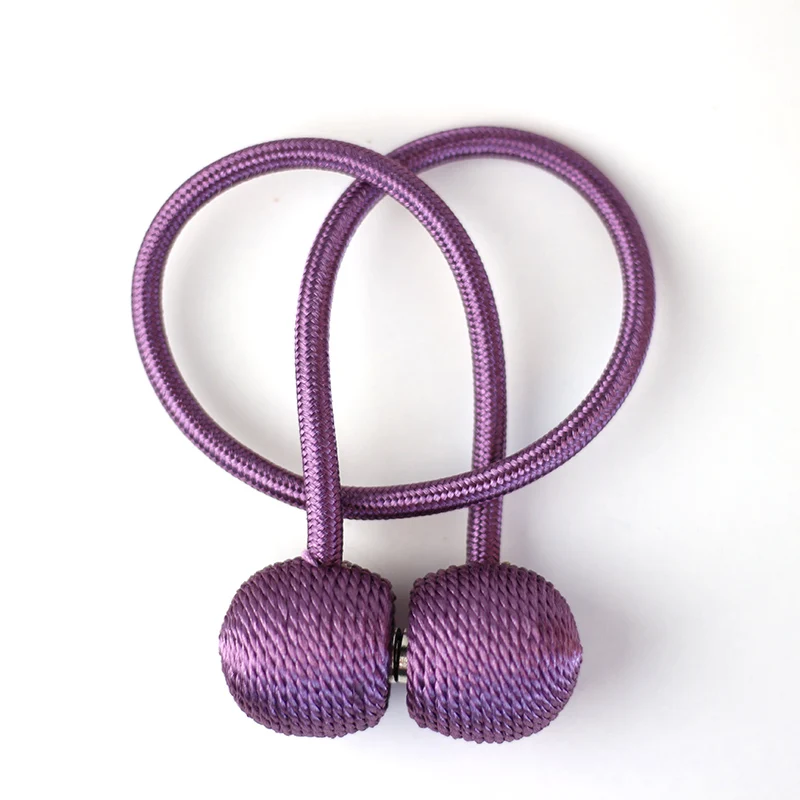 Purple 2 шт. магнитные жемчужные шарики для занавесок Аксессуары для штор аксессуары для кортинасов Аксессуары для штор держатель пряжки зажим эмбрионы зажимы для штор - Цвет: Purple