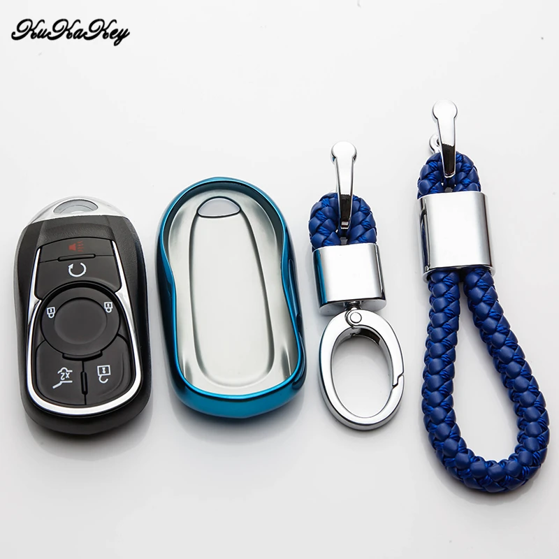 KUKAKEY ТПУ чехол для ключей Opel Insignia Astra J Zafira A Mokka Corsa Автомобильная цепь для ключей брелок чехол для Buick Королевский бис