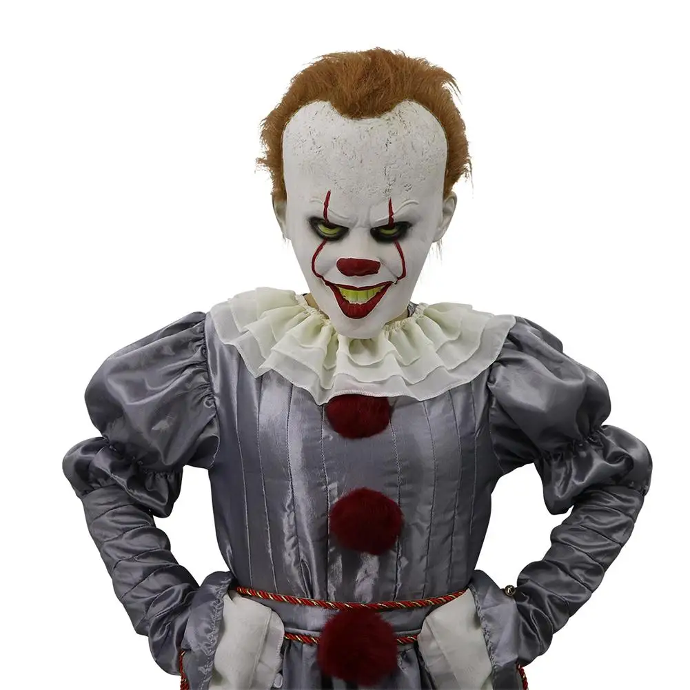Маска клоуна страшные маски на Хеллоуин Косплей Stephen King's It Pennywise Joker Scary Mascaras De латексная Реалистичная маска для костюма