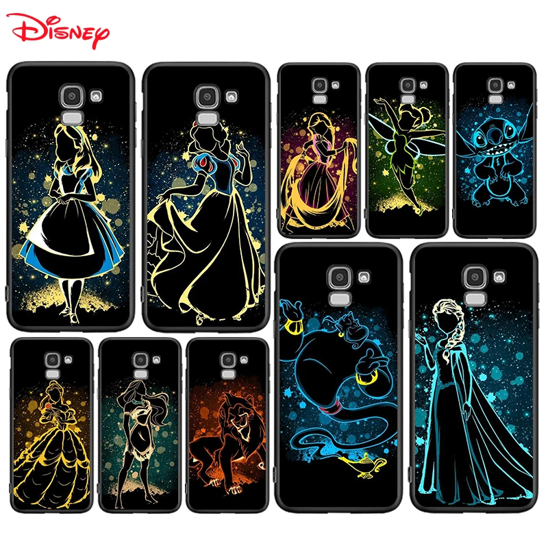 Silicone Cover Elsa Ariel Princess For Samsung Galaxy J8 J7 Duo J6 J5 Prime J4 Plus J3 J2 Core 2018 2017 2016 Phone Case | Мобильные