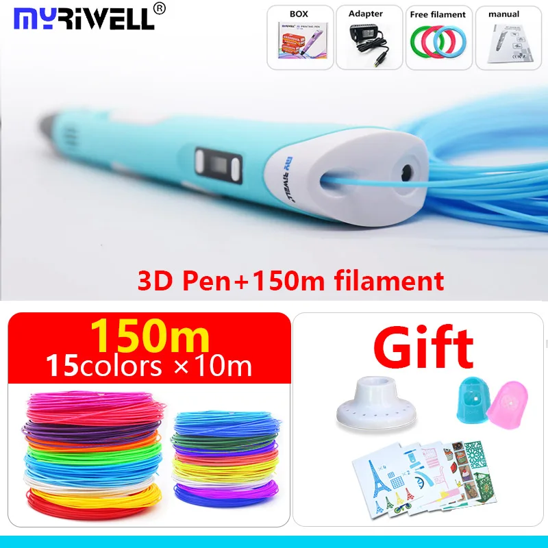 3d Ручка myriwell 3 d RP 100B 1 75 мм пла нить светодиодный дисплей модель инструмент для