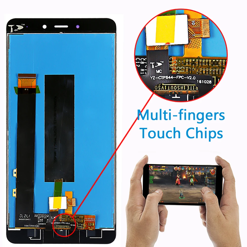 ЖК дисплей Fansu IPS для Xiaomi Redmi Note 4 (Процессор: MTK Helio X20) дигитайзер сенсорного экрана