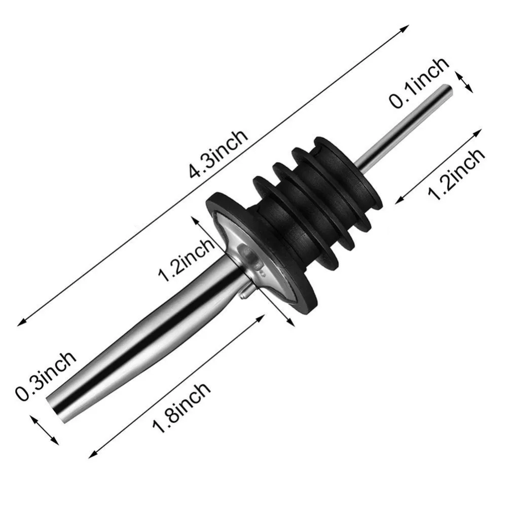 50 шт. нержавеющая сталь бутылка для вина Pourer масло пробка бармен винные аксессуары барные аксессуары вино Pourer