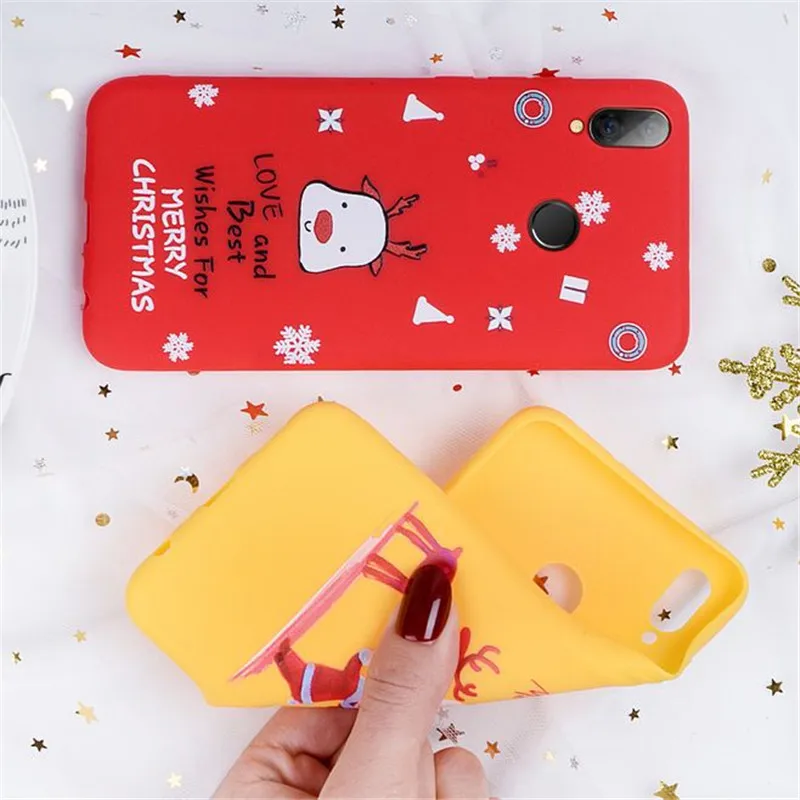 Рождественский подарок чехол для Xiao mi redmi note 8 7 6 k20 pro Чехол для mi 9t 8 9 SE Мягкий силиконовый чехол из ТПУ чехол с рисунком