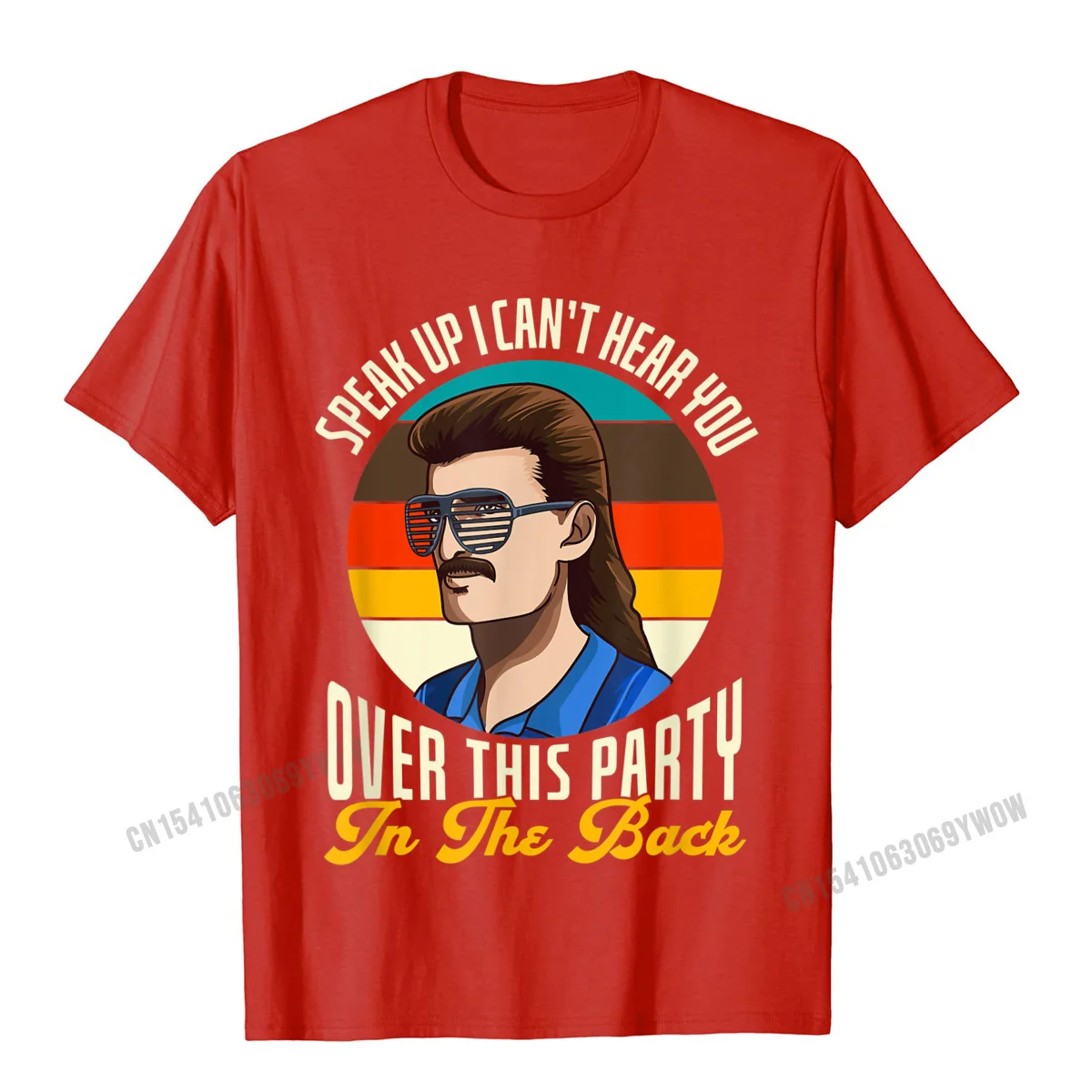 2021 New Birthday Custom Short Sleeve Top T-shirts Summer/Autumn Crew Neck Cotton Tops T Shirt for Men T Shirts Normal Funny Redneck Shirt Redneck Gift Funny Redneck Mullet T-Shirt__89 red