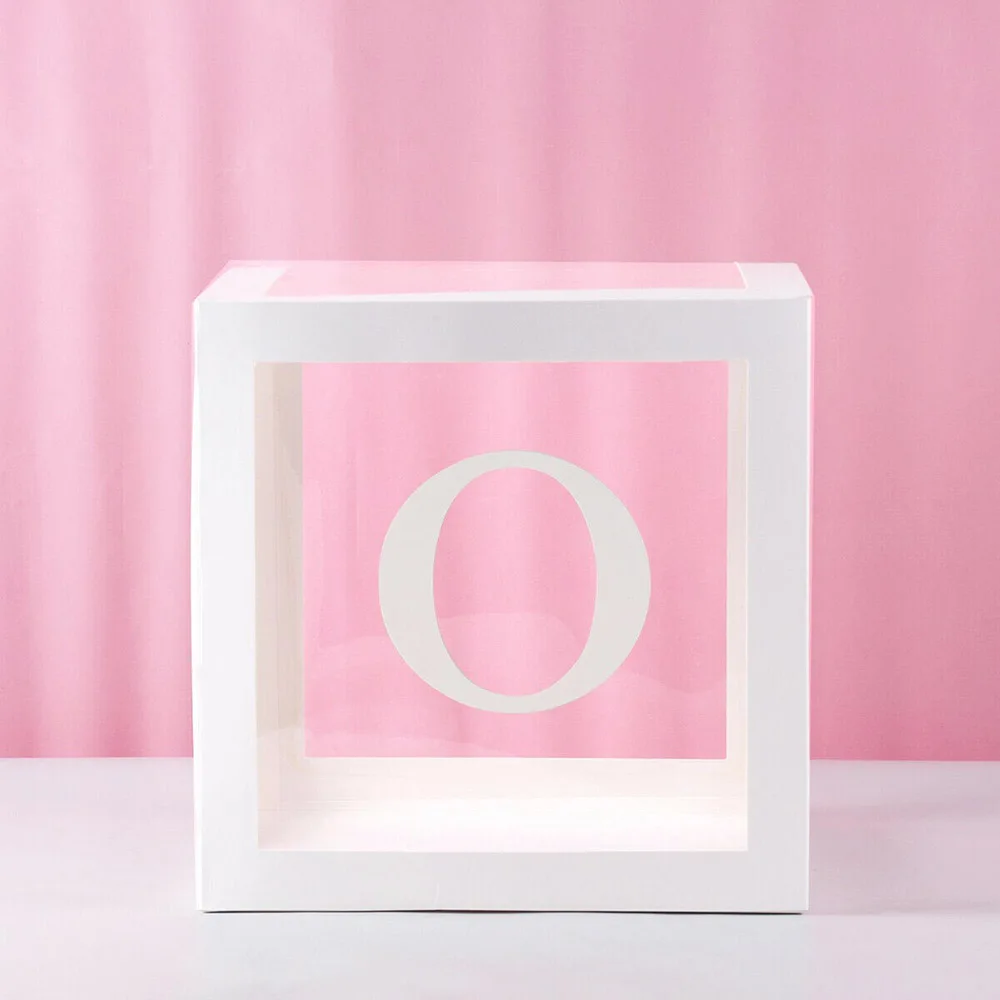 1 шт. LOVE Cube прозрачные коробки воздушный шар упаковочная коробка буквы прозрачные коробки креативное украшение комнаты для свадьбы дня рождения вечеринки