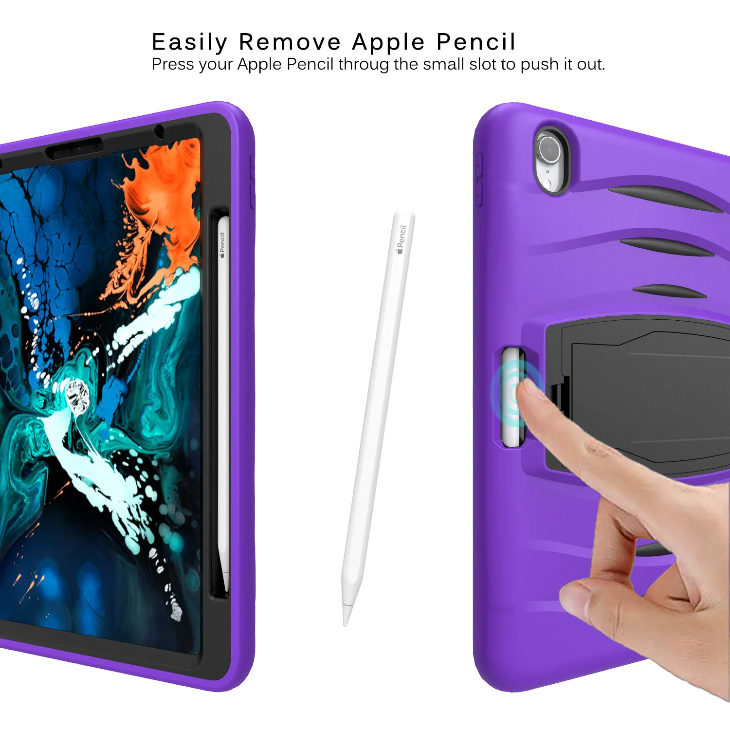Чехол для ipad Pro 12,9 с карандашом, противоударный чехол, силиконовый чехол для ipad Pro12.9, чехол с подставкой, чехол для планшета