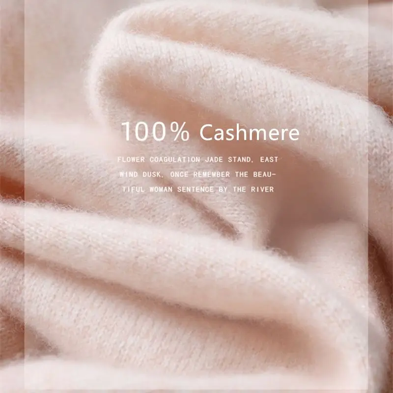 100% Cashmere Turtleneck women sweater Women Sweater Autumn Winter Base Warm All-match Knitted Pullover Jersey Pull Femme Hiver Jumper