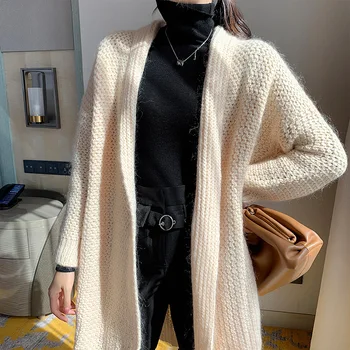 

New winter with bi for rotator cuff profile type coarse needle long cardigan