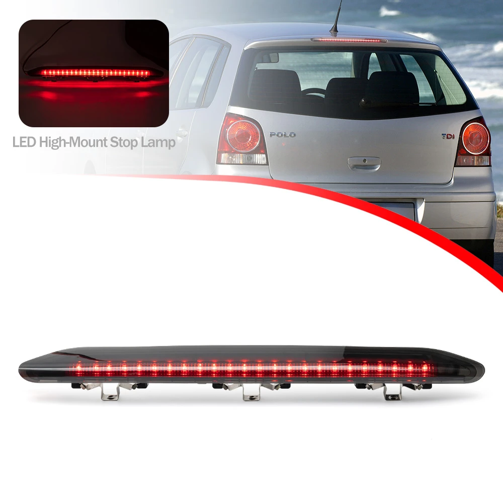 1X LED 3rd Brake Light High Mount Lamp For VW Polo MK IV 9N/9N3