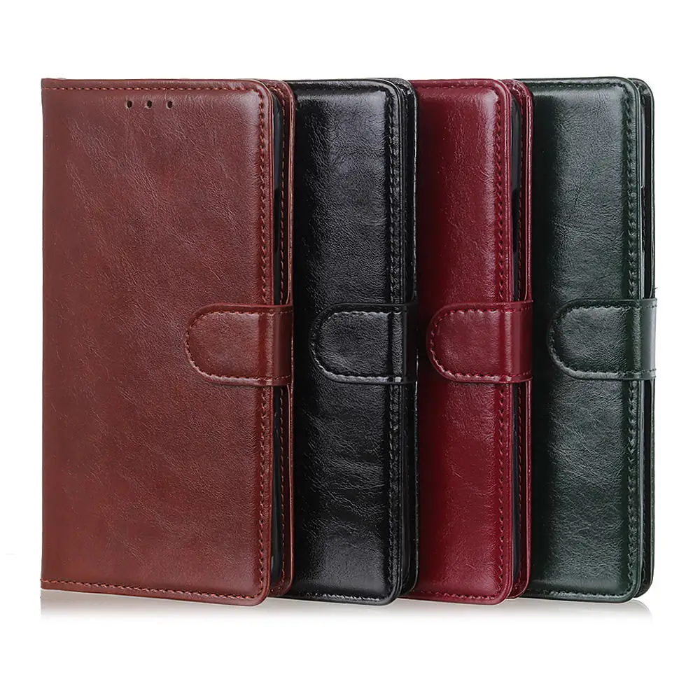 Роскошный чехол из искусственной кожи etui чехол для Oppo A7 A9 A3 A3s A5 A5s AX5 AX5s A1K чехол-портмоне с откидной крышкой подставкой и отделением для карт чехол-книжка на магните чехол для телефона