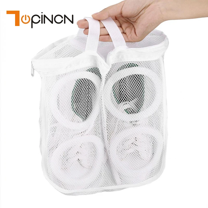 White Color Shoes Wash Bag For Washing Machine Portable Shoes Bra Underwear Laundry Storage Bags White Color Shoes Wash Bag For Washing Machine Portable Shoes Bra Underwear Laundry Storage Bags