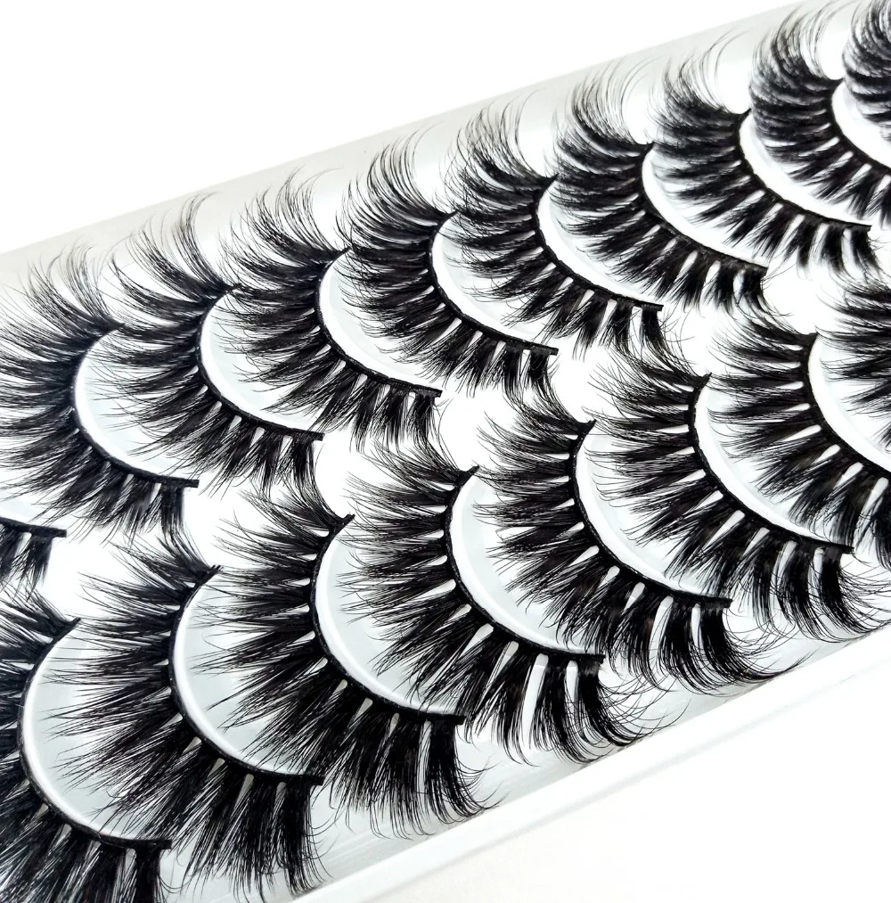 Новые 10 пар норковые ресницы 3D натуральные накладные ресницы 3d норковые ресницы мягкие ресницы для наращивания макияжа комплект Cilios