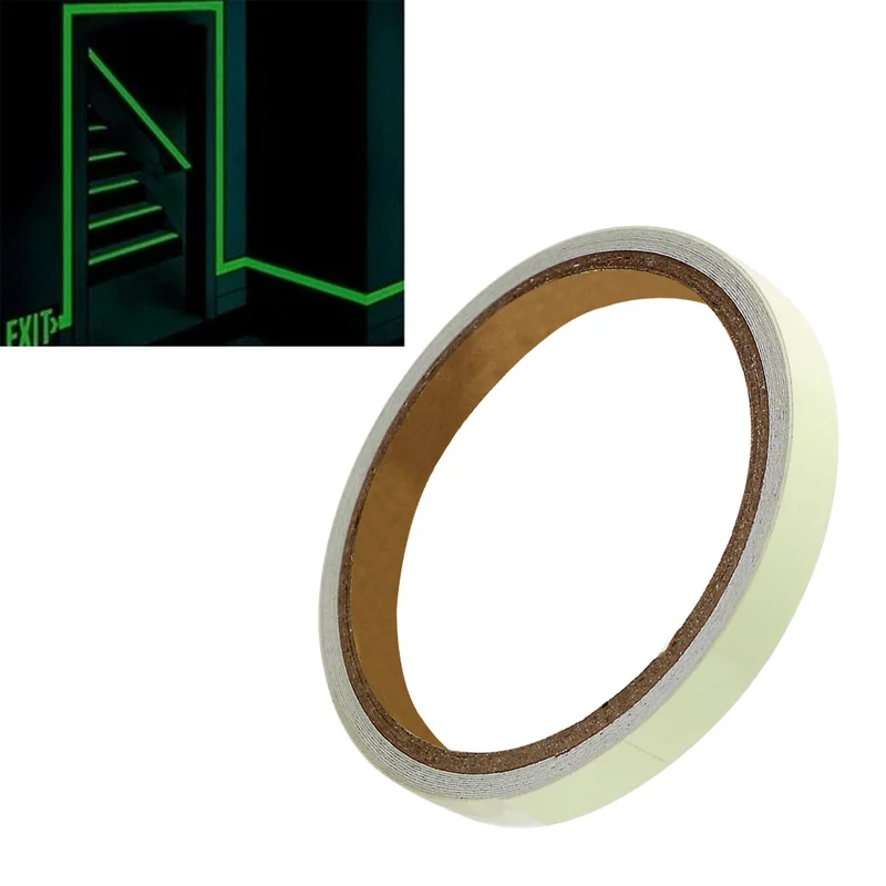 Green Luminous Tape Self Adhesive Glow In The Dark Stickers Stage Decorative Luminous Fluorescent Tape Warning Stickers Decor luminous wall stickers fluorescent tape luminous tape fluorescent stickers
