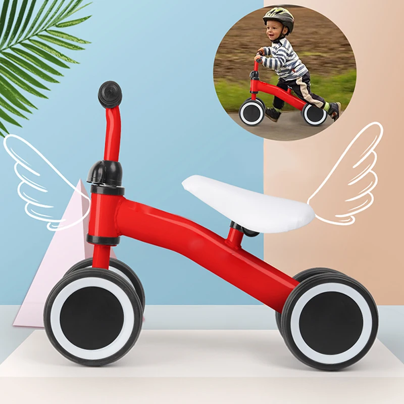 Baby Balance Bike Kids Toddler Walker Children 4 Wheels Push Bicycle For 1-3 Years Old Boys Girls Baby Balance Bike Kids Toddler Walker Children 4 Wheels Push Bicycle For 1-3 Years Old Boys Girls