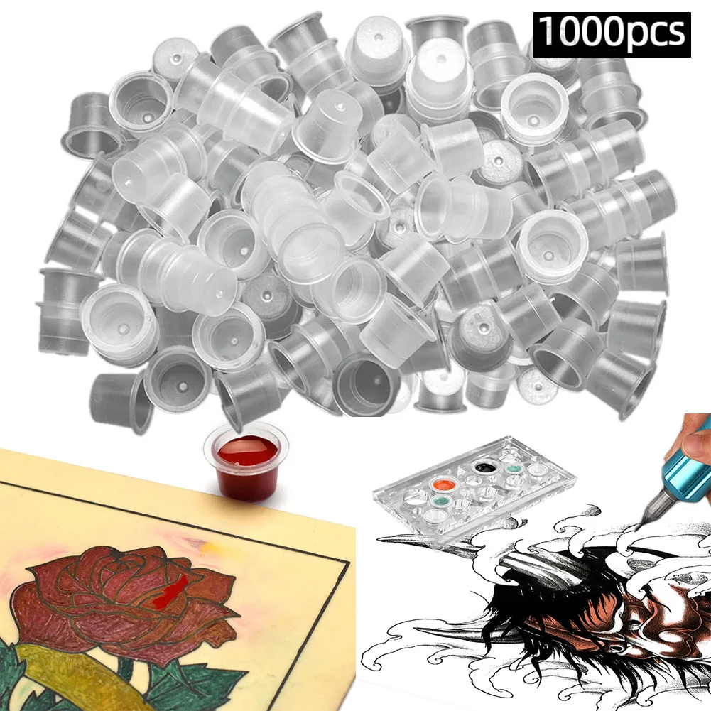 1000 шт тату одноразовый пигмент чашки набор охраны окружающей среды MH88