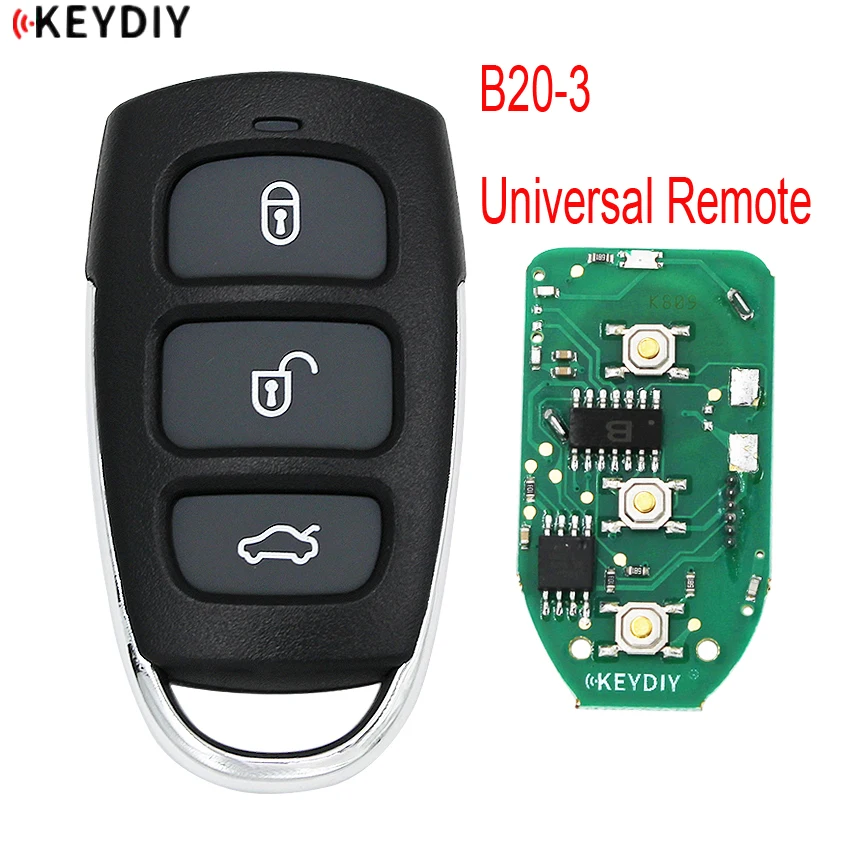 1 шт., KEYDIY, Универсальный KD900K/D900+/URG200/KD-X2, программист для ключей Серии B, B20-3 дистанционного управления для автомобильных ключей