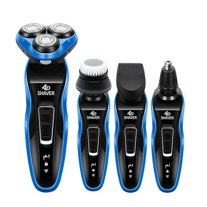 4 in 1 Male Electric Shaver Whole Body Washable Shaving Machine Rechargeable Beard Trimmer Multifunctional Floating Razor