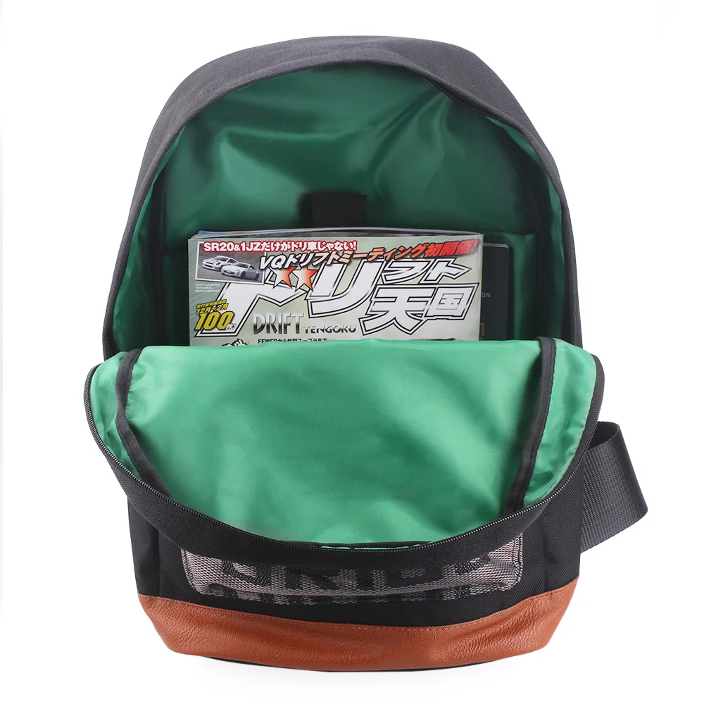 JDM Style Bride Fabric Racing Backpack Car Canvas Backpack Motorcycle Travel Luggage with Keychain School Bag RS-BAG040