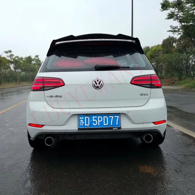 

For Volkswagen GOLF7 MK7 2014-2018 Rear Roof Spoiler High Quality ABS Material Primer Color Car Tail Wing Decoration For GOLF 7