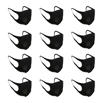 

PM2.5 Face Mask Anti Dust Breathing Mask With Valve Anti PM2.5 Air Pollution Smoke Breathing Mask Safety Reuseable Washable**