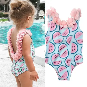 

Toddler Baby Kids Girls Beach Swimsuit Swimwear Bikini Set Monokini Bathing Suit