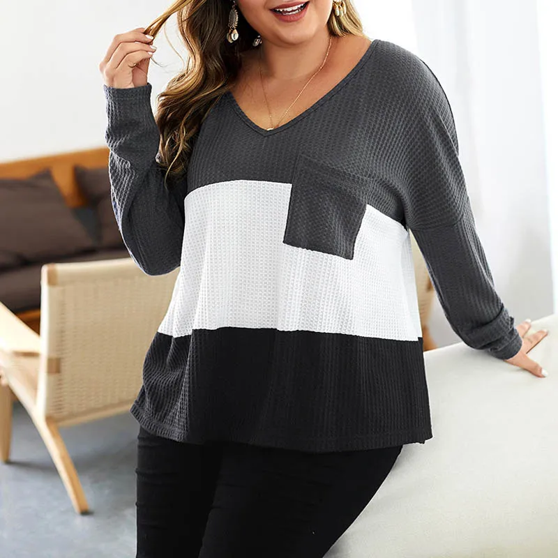 Осенняя женская футболка, большие размеры, обхват груди 180 см, 5XL, 6XL, 7XL, 8XL, женская футболка синего, серого, зеленого цвета