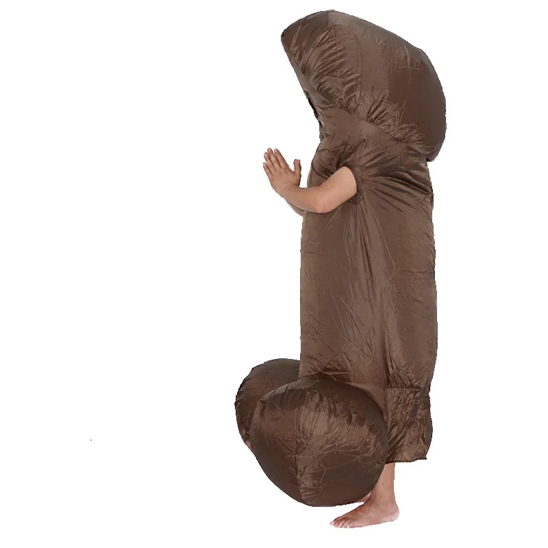 Inflatable Penis Sexy Costumes for Adult, Funny Male Dick Jumpsuit, Bar Nightclub Props Clothes, Bachelor Party Carnival Toys