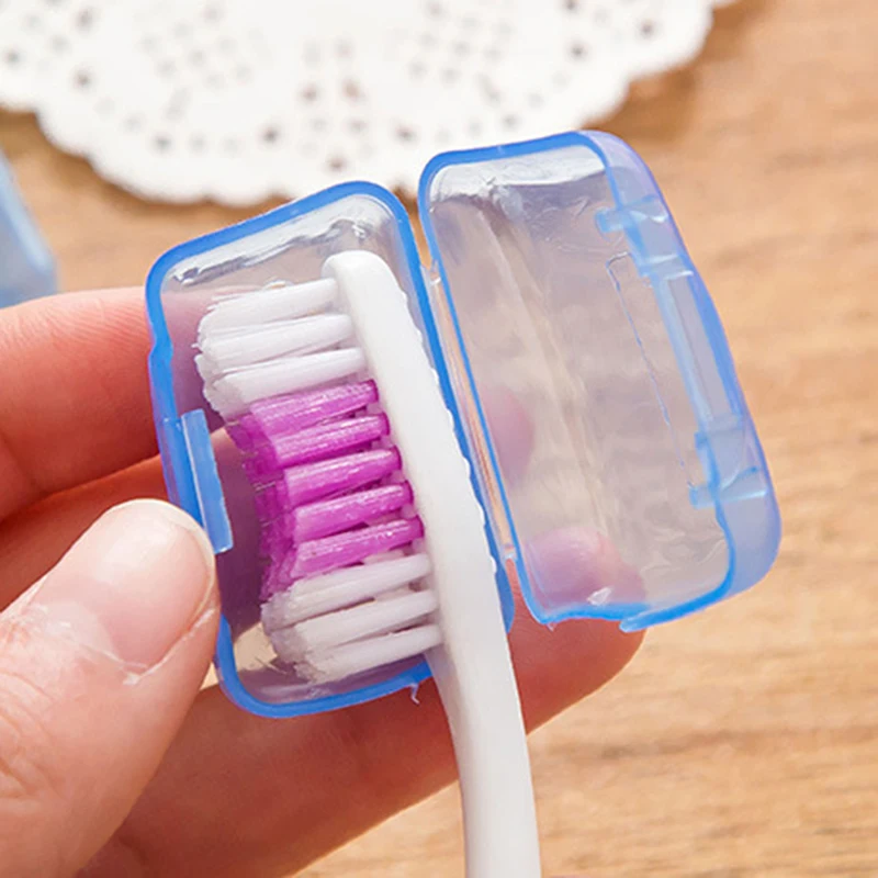 

5pcs Portable Toothbrush Cover For Head Outdoor Travel Camping Tool Holder Brush Cap Protective Cover Case Set