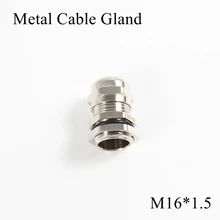 1 шт./лот M16 металлическое уплотнение кабеля IP68 Водонепроницаемый никелевый Латунный разъем для 4-8 мм Электрический провод M16* 1,5 медные скобы