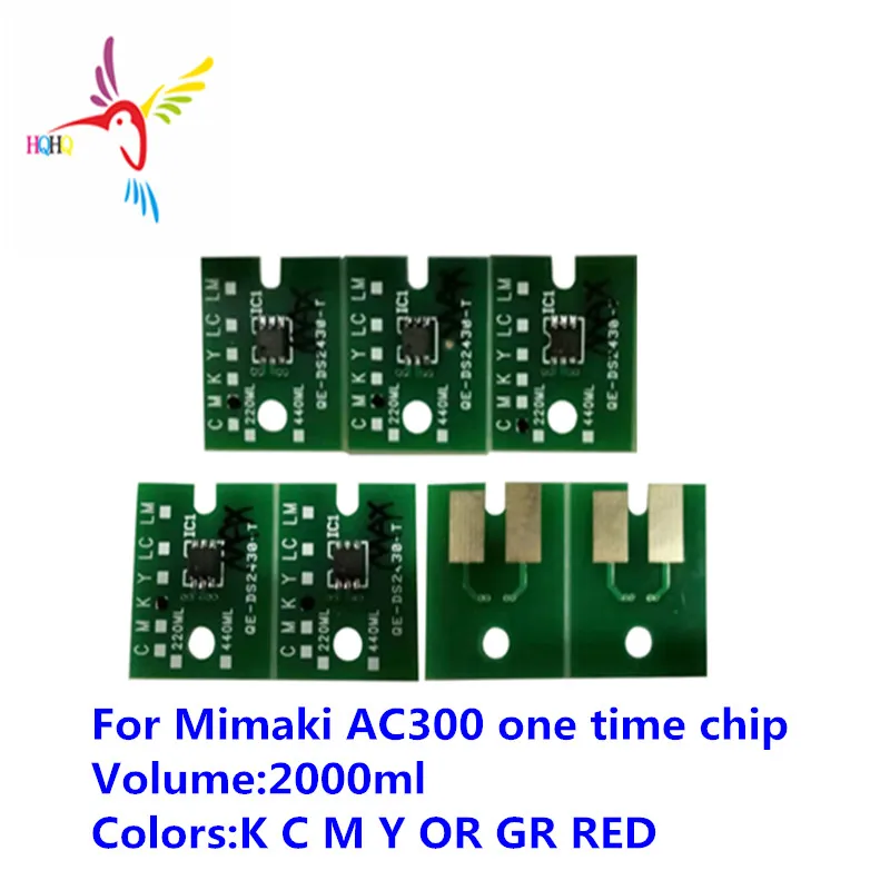 2000 мл AC300 один раз чип для Mimaki TX500-1800DS/TX500-1800B/TS500-1800/UJF3042/UJF6042 7 шт./компл. одноразового