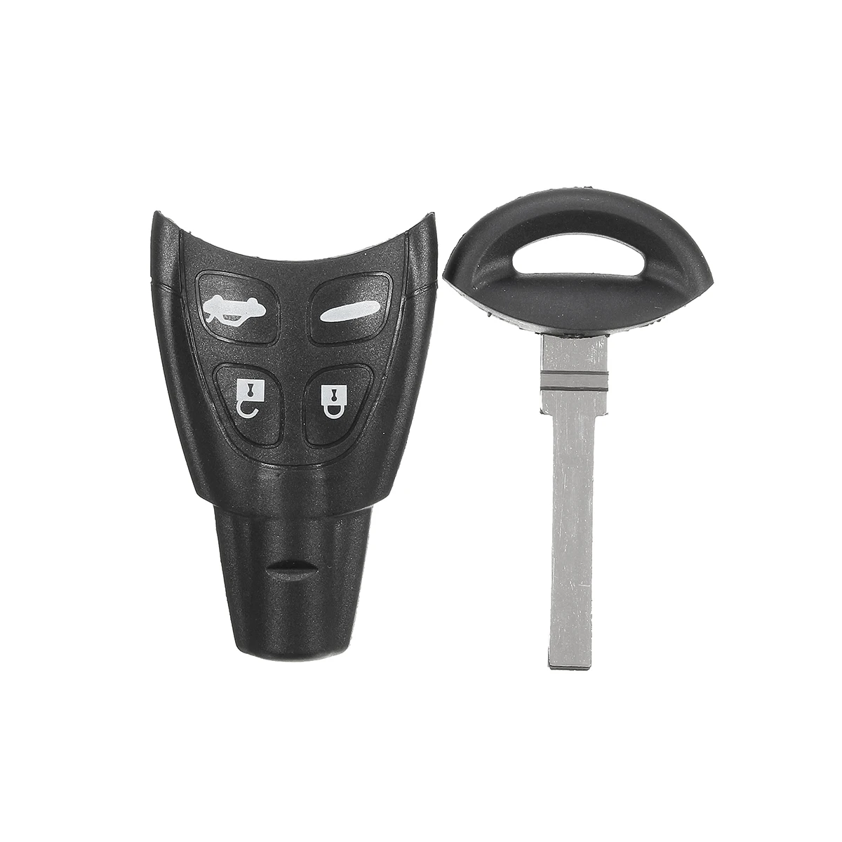 

4 buttons Uncut Keyless Entry Remote Car Key Fob Control with PCF7946 D46 Chip 433MHZ For Saab 9-3 9-5 2003-2011 LTQSAAM433TX