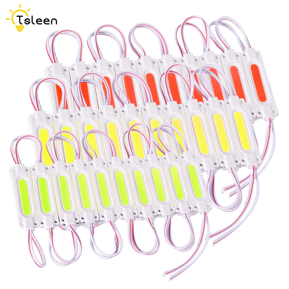 7 цветов 20 светодиодов DC 12 В Cob Светодиодный модуль светильник ABS корпус алюминиевая печатная плата декоративная цветная лампа с подсветкой светильник ing