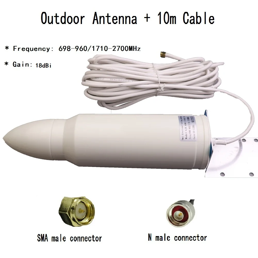Omni Antenna Esterna Per Router Wifi 850 900 1800 2100 2600 Amplificatore Di Segnale Mobile 2G 3G 4G Ripetitore Umts Lte Booster Di Segnale