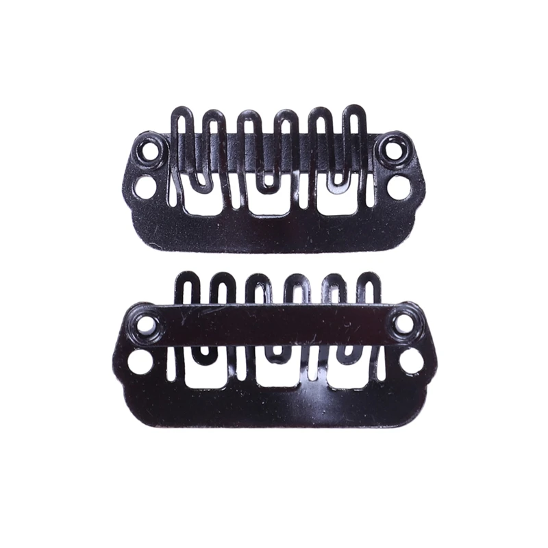 Металлическое средство для наращивания волос Lady Man Hairclip 2,3 см x 1,1 см, черный-100 шт