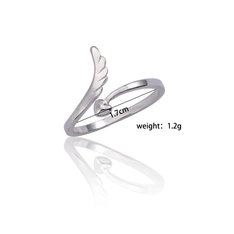 Moda-ngel-alas-anillo-de-plata-amor-coraz-n-Anillos-para-las-mujeres-moda-ajustable-env (1)