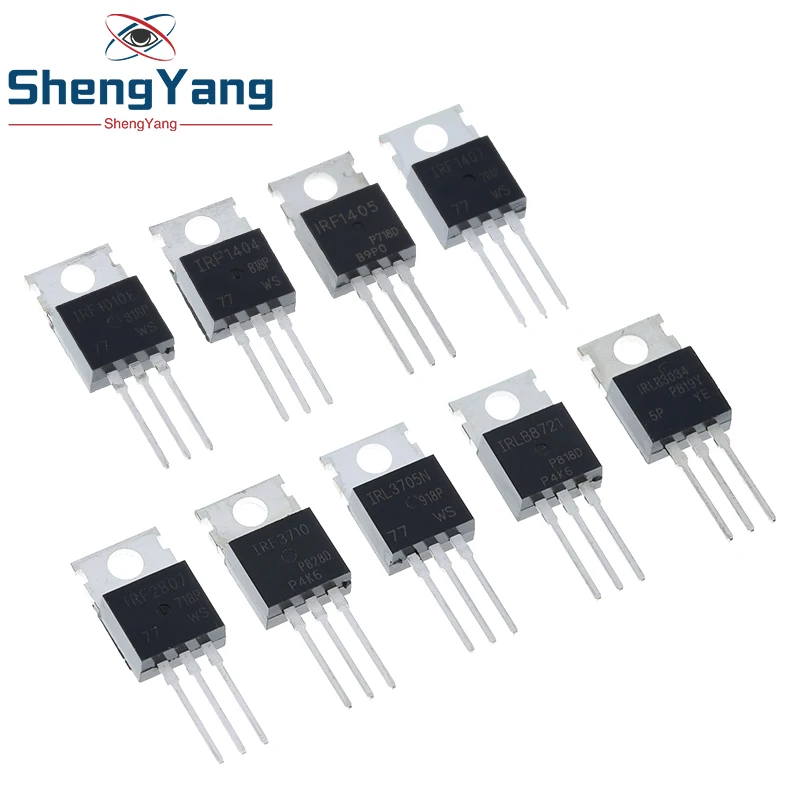 10 Stück IRF1010 IRF1404 IRF1405 IRF1407 IRF2807 IRF3710 IRFL3705 IRLB8721 IRLB3034 für Boost-Step-Down-Leistungsmodul – Detail 1