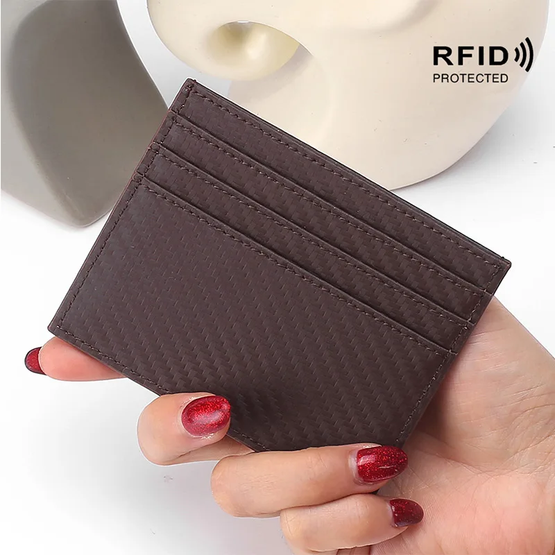 Мужской кошелек из натуральной кожи, RFID, модный, мини, короткий, тонкий, портмоне, много карт, кредитный держатель для карт, мужской клатч