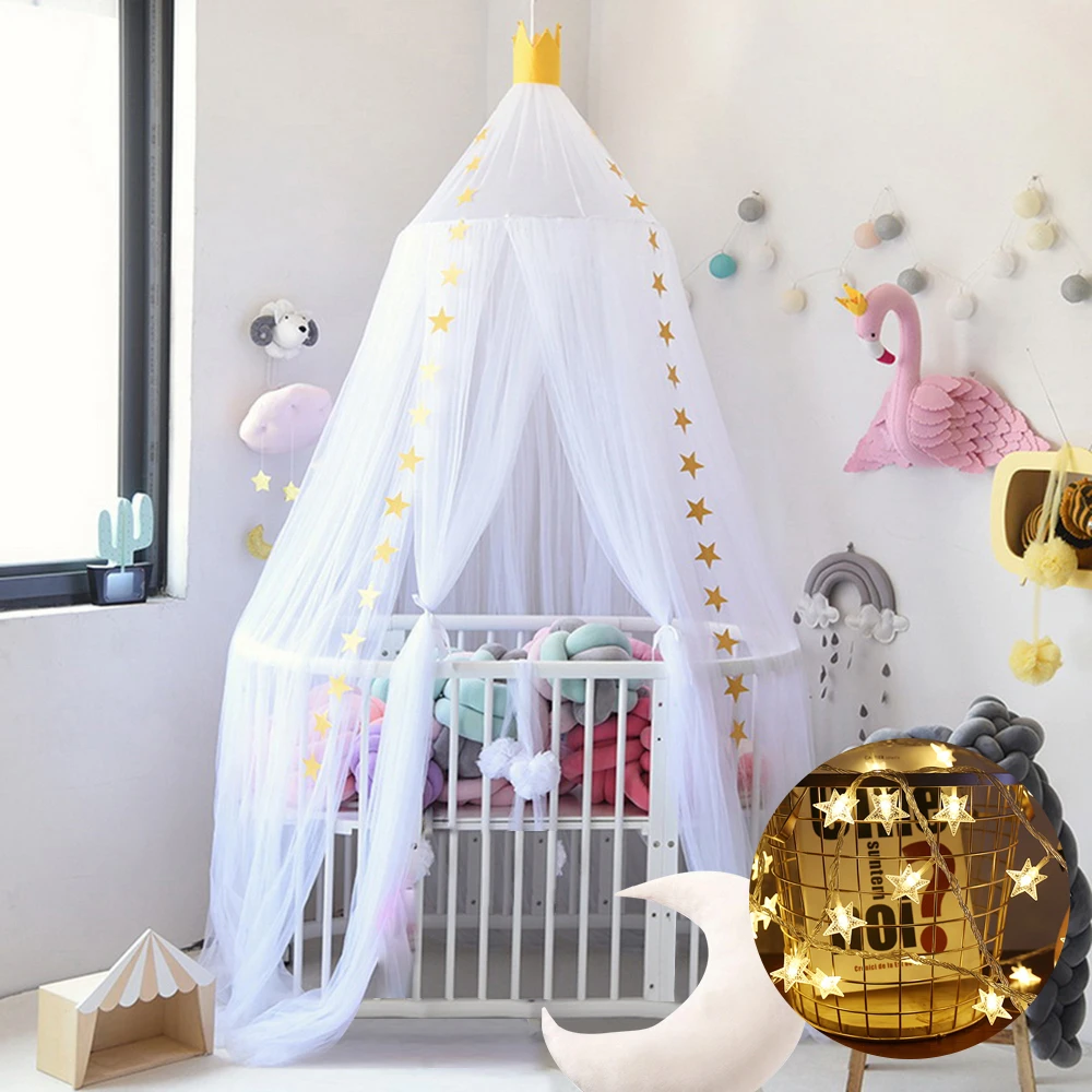 moeder fee onenigheid 1 Pc Circulaire Grijs Luifel Bed Volant Kinderkamer Decoratie Bed Tent  Moustiquaire Prinses Ronde Klamboe Kids Meisjes|Klamboe| - AliExpress