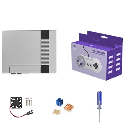 Чехол Retroflag NESPi PLUS для Raspberry Pi 3 B+(B Plus) 2+ Retroflag классический usb-контроллер-U для Raspberry Pi, Windows, Switch - Цвет: 2controllers1bag