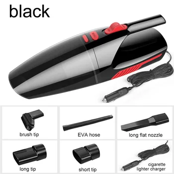 

VEHEMO Powerful Wired Car Vacuum Cleaner Portable Handheld 120W USB Cordless Wet&Dry Use Rechargeable Home Car Vacuum Cleaner