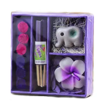 

Thai Incense Candle Combo Set Essential Oil Candles Stick Incense Gift Box 6PCS/Set Plant Floral Fragrance Set