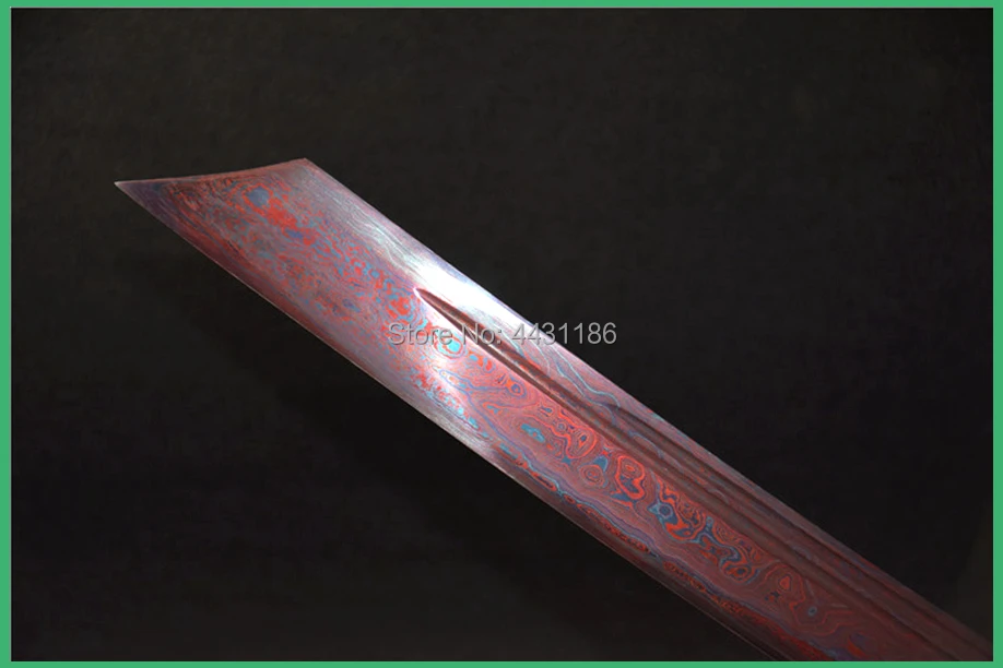 Высокая температура/ковка Дамасская сталь острый кунгфу Broadsword Dao Saya китайский Kylin Saber WuShu широкий нож