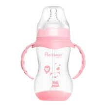 Bouteille d'alimentation de calibre large pour bébé, avec poignée, tasse d'eau à boire, 240ml, 1 pièce