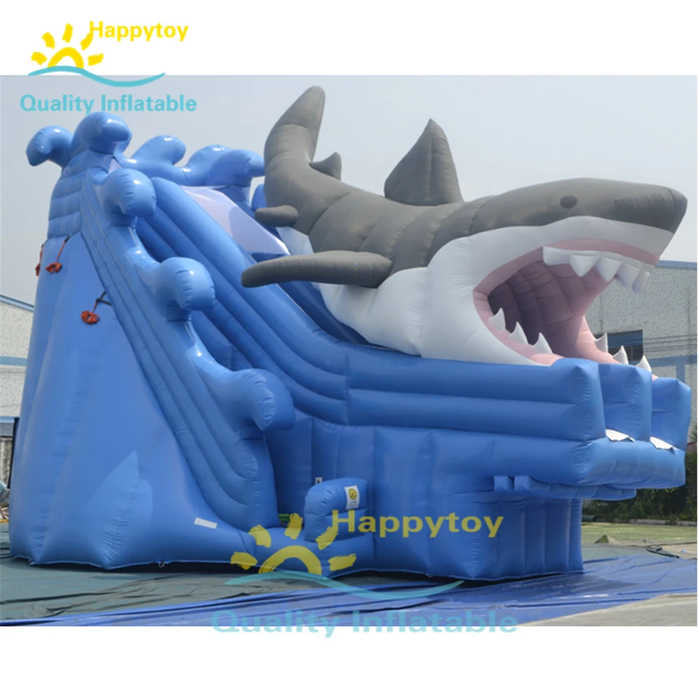 shark blow up pool