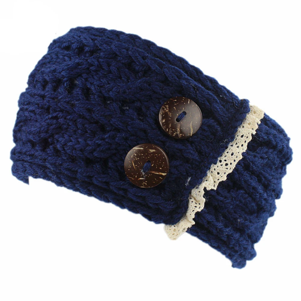  Hairbands Winter Knitted Women Diamonds Spliced Keep Hairbands Winter Warm Solid Handmade Keep Warm Headbands 1111