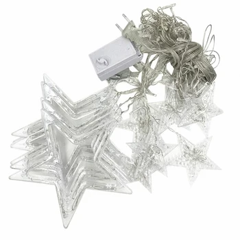 

Star String Lights Christmas Fairy Light EU 220V Garland Led Curtain for Wedding Home Party Birthday Decoration(EU Plug)