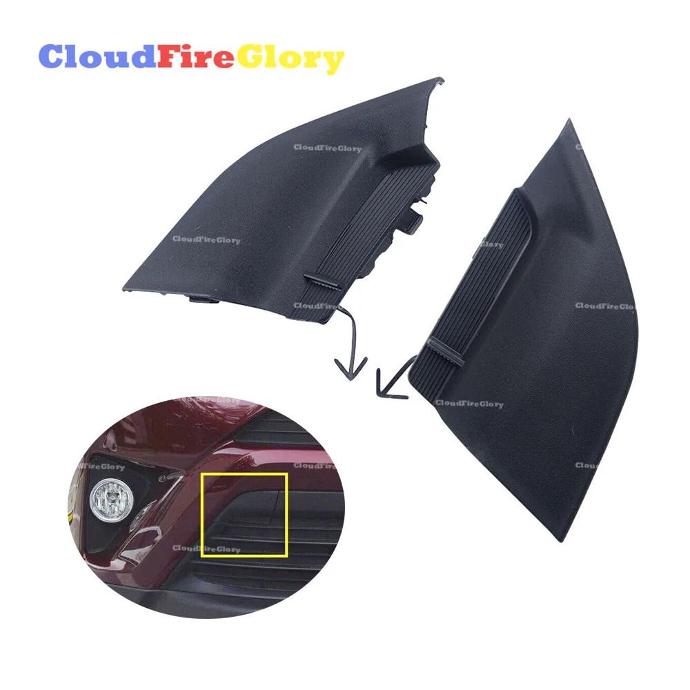 

CloudFireGlory For Toyota RAV4 2016 2017 2018 Pair Front Bumper Tow Hook Cover Cap Unpainted EU Model