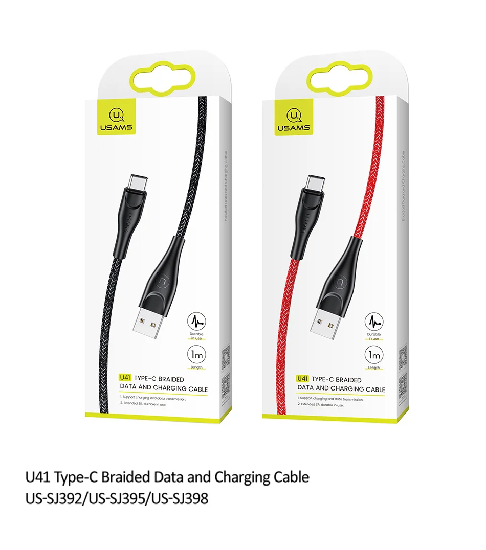 USAMS usb type C кабель 3 м для Xiaomi Redmi Note 8 Pro samsung huawei мобильный телефон зарядное устройство Быстрая зарядка дата usb шнур тип-c