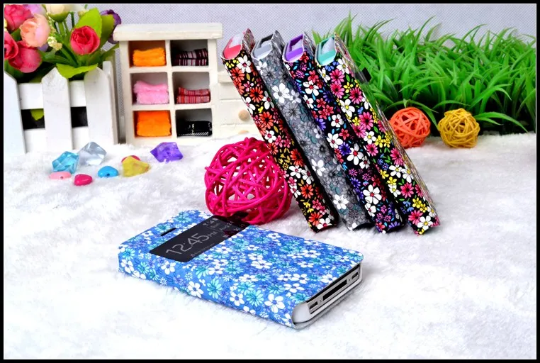 Чехол-книжка из искусственной кожи с цветком для Huawei P6/для HTC M8 Mini/для LG G3/G7Pro 2